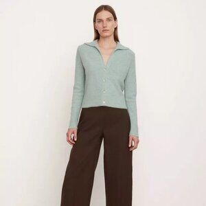 Vince Cashmere Polo Cardigan (Size XS)